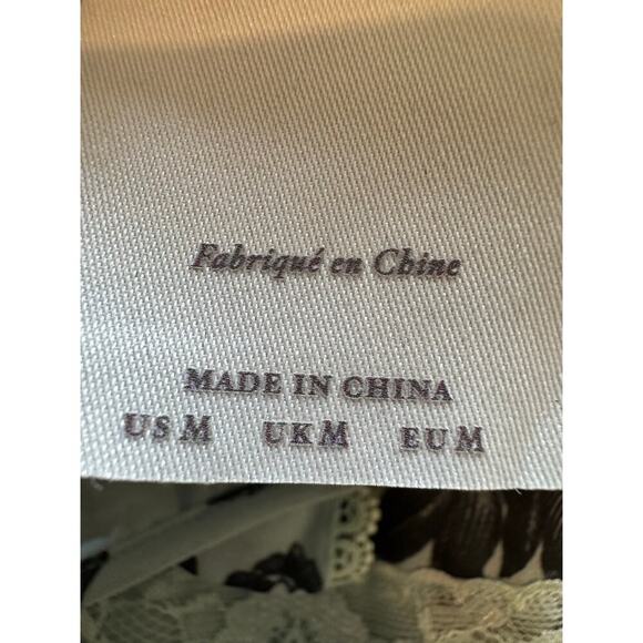 Anthropologie BHLDN Camila Long-Sleeve Chiffon Mini Dress Size Medium - Picture 7 of 16